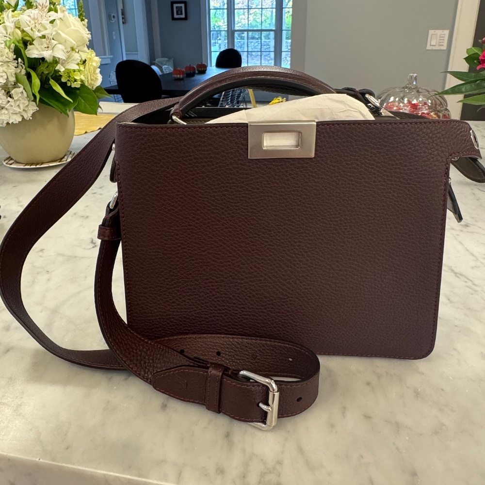 Fendi Peekaboo Mini Leather Bag